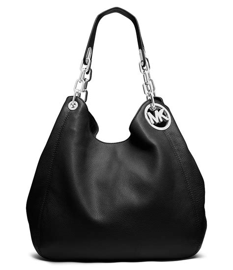 michael kors fulton hobo bag black|Michael Kors kensington shoulder bag.